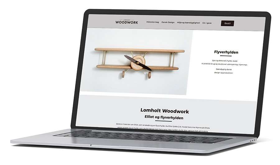 Onepager - Lomholt Woodwork – wayfab