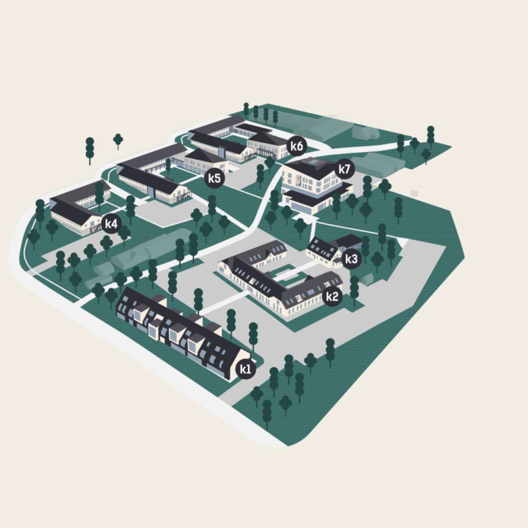 Kirstinelund oversigt kort illustration