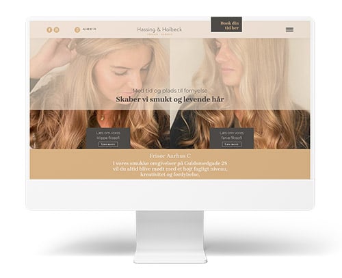 Frisør hjemmeside for Hassing & Holbeck – wayfab